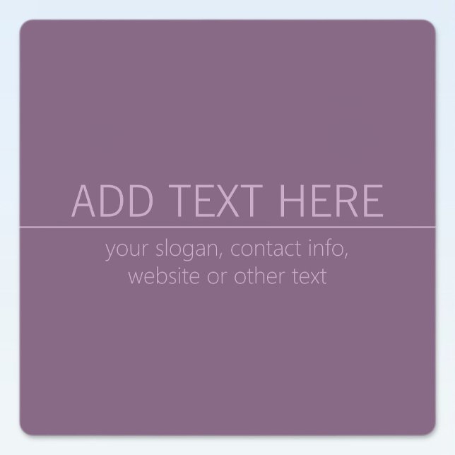 Étiquettes Votre marque ou nom d'entreprise Moderne Mauve Vio (Créateur téléchargé)