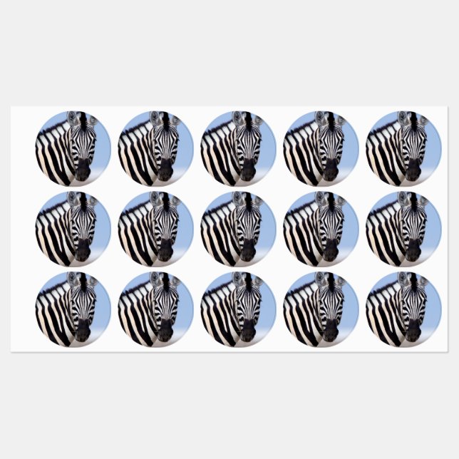 Étiquettes Zebra looking at you (Feuille)