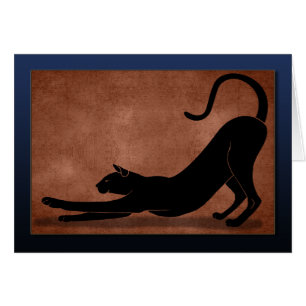 Étirement de chat - Bleu