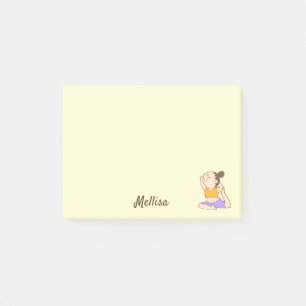 Étirements de yoga pour enfants DIY Post-it Notes 