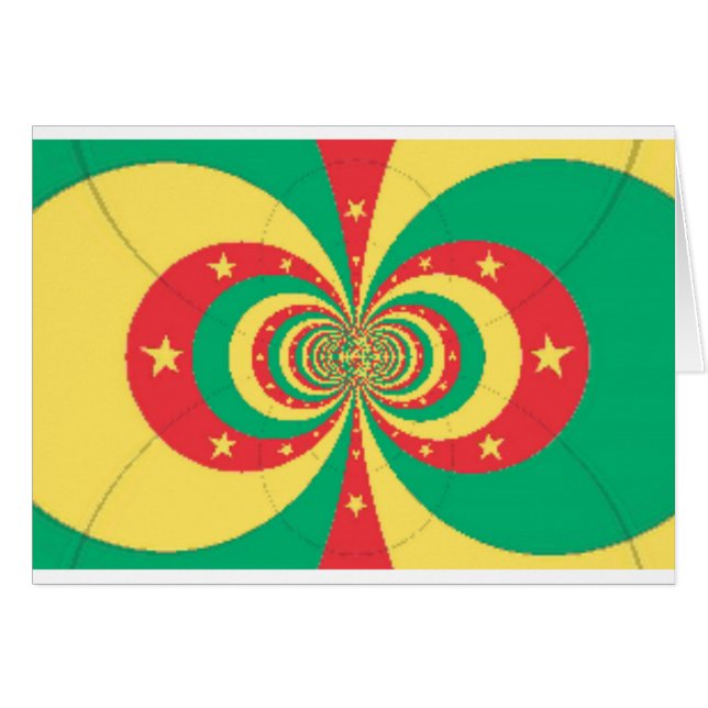 étoile à cinq branches République du Cameroun (Devant horizontal)