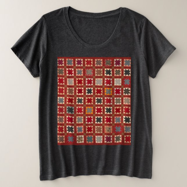 Étoile à huit pointes dans des couleurs chaudes (Design devant)