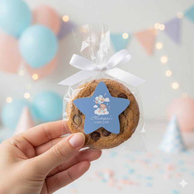 Étoile Aqiqah Baby Boy Star Sticker (Créateur téléchargé)