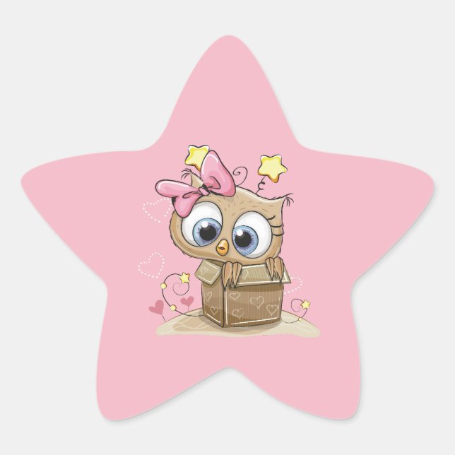 Étoile Bébé chou mignon Sticker (Devant)