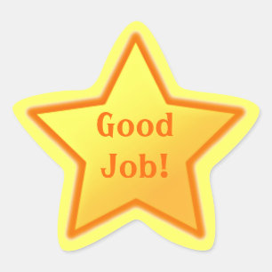 Étoile Bon Travail ! Sticker Star