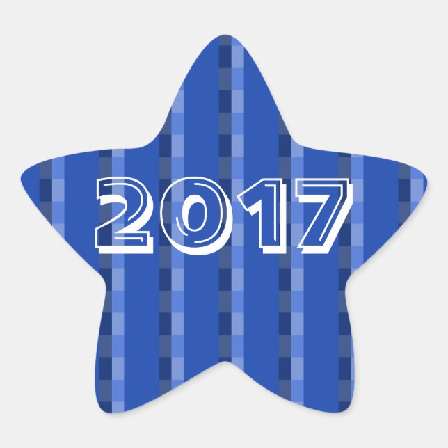 Étoile Classe de Sticker Blue Star 2017 par Janz (Devant)