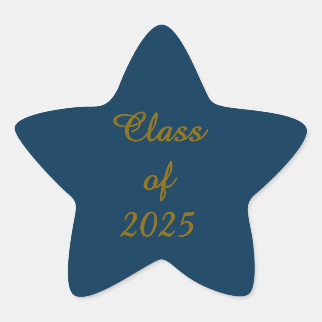 Étoile Classy Class of 2025 Sticker (Devant)