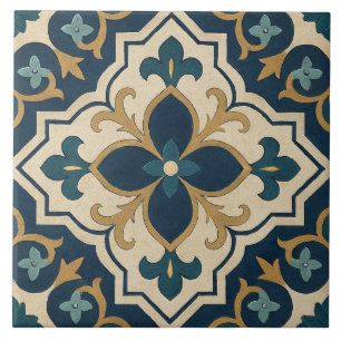 Étoile de Cordoue – Motif de Carreaux Floraux Isla