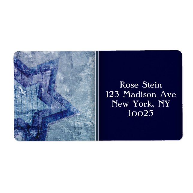 Étoile de David étiquette (Devant)