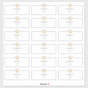 Étoile de David Étiquette de adresse invité