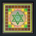 Étoile de David Judaïsme Art acrylique<br><div class="desc">Je devrais avoir honte de vous dire ceci ; pourtant, sur ceci et 2 autres pièces que j'ai cherché pendant des SEMAINES à essayer de trouver une licence légale pour utiliser l'art sur mes produits Zazzle (et je ne conçois que sur Zazzle), j'ai dépensé 240, 00 $ en licences dernière...</div>