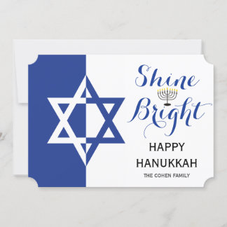 Etoile de David Shine Bright Hanoukka bleu vacance