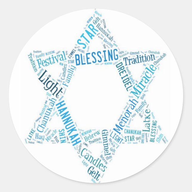 Étoile de David Stickers (Devant)