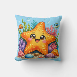 Étoile de mer mignonne Coussin Kawaii
