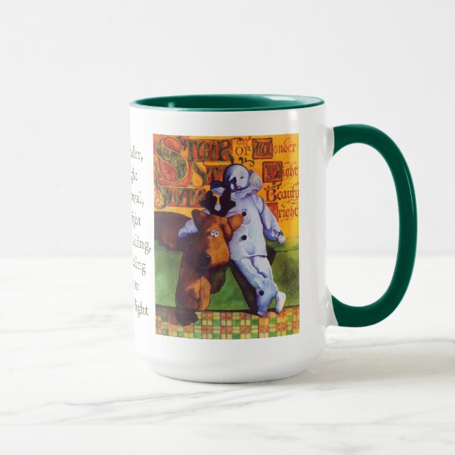 ÉTOILE DE MERVEILLE Grand Mug Combo Vert Chasseur (Droite)
