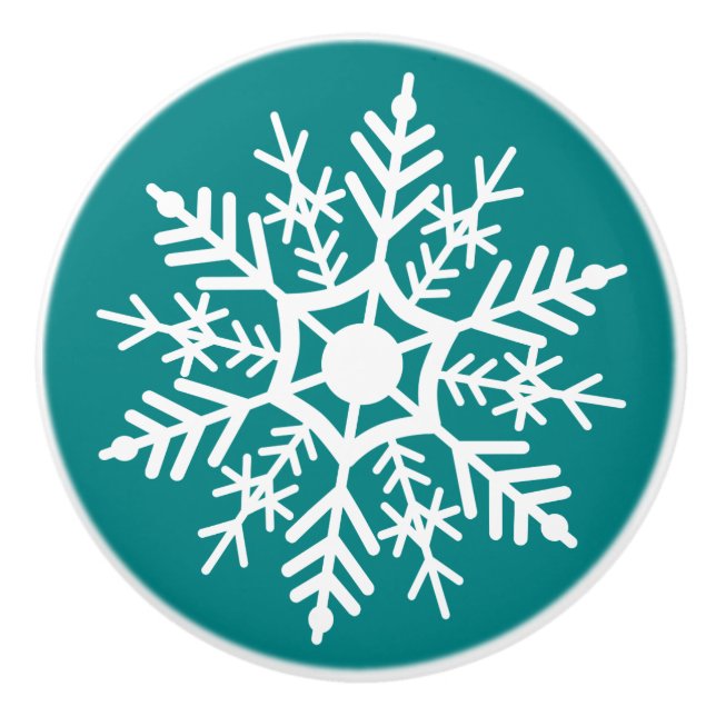 Étoile de neige - Bouton de tiroir (Devant)