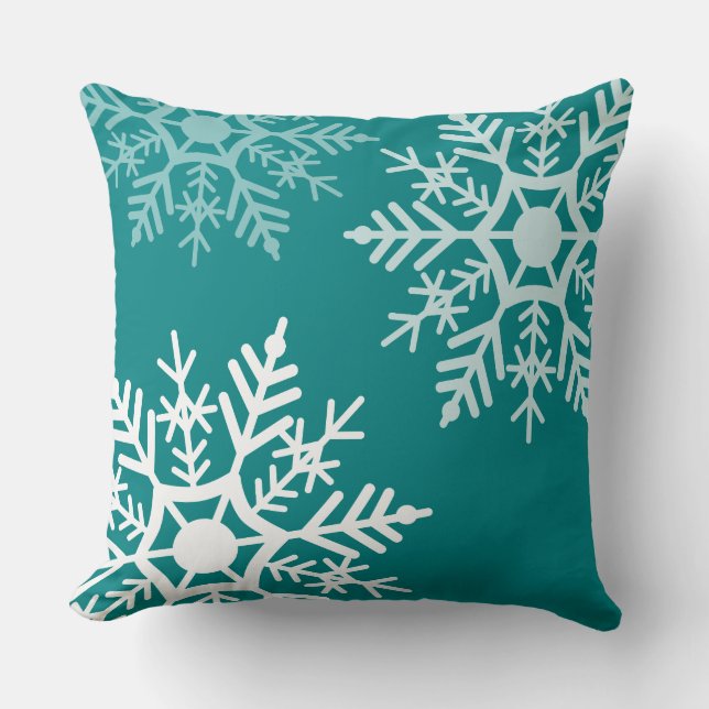 Etoile de neige - Noël - Coussin à Thon (Recto)