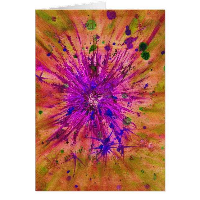 Étoile de Noël abstraite aquarelle (Devant)