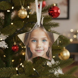 Étoile de Noël PHOTO personnalisable amusante