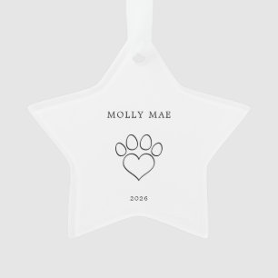 Étoile de sapin de Noël pour chien/chat