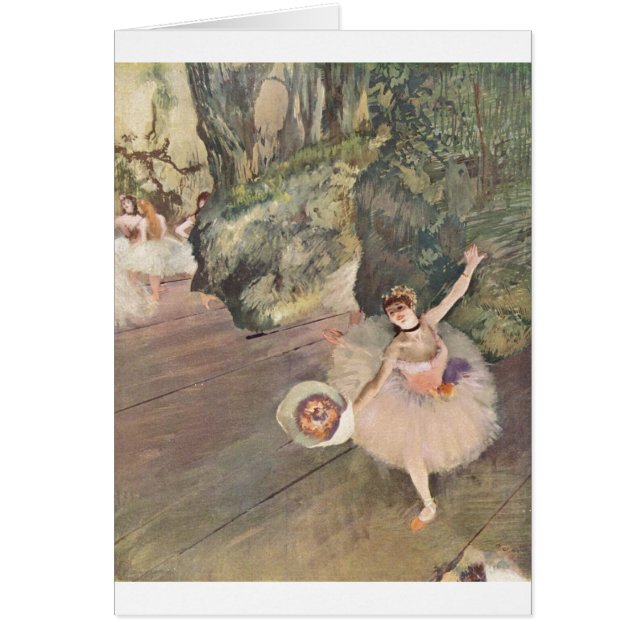 Étoile d'Edgar Degas de ballet avec le pastel des (Devant)