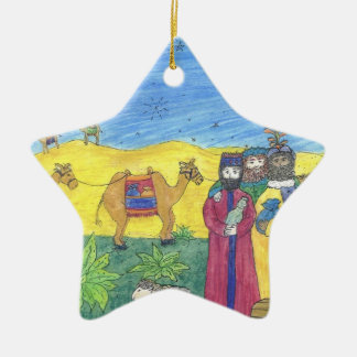 Étoile En Céramique CAMELS CADEAUX ET TROIS HOMMES SAGES : ornement ét