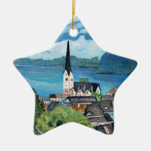 Étoile En Céramique Hallstatt, ornement de l'Autriche