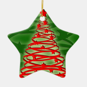 Étoile En Céramique Ornement d'arbre de Noël de tornade