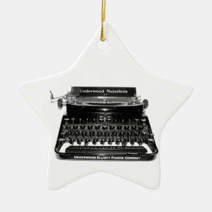 Étoile En Céramique ORNEMENT d'auteur de romancier d'auteur de machine