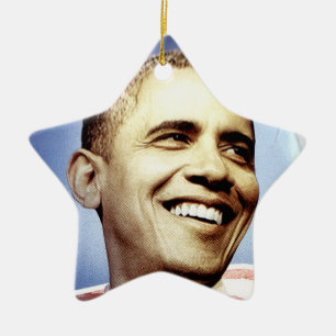 Étoile En Céramique Ornement de BARACK OBAMA