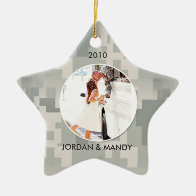 Étoile En Céramique Ornement de photo d'ACU (Devant)