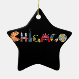 Étoile En Céramique Ornement d'étoile de Chicago