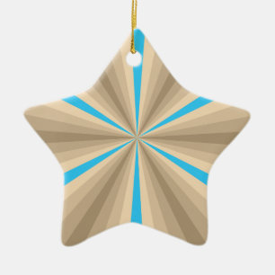 Étoile En Céramique Ornement d'illusion d'été