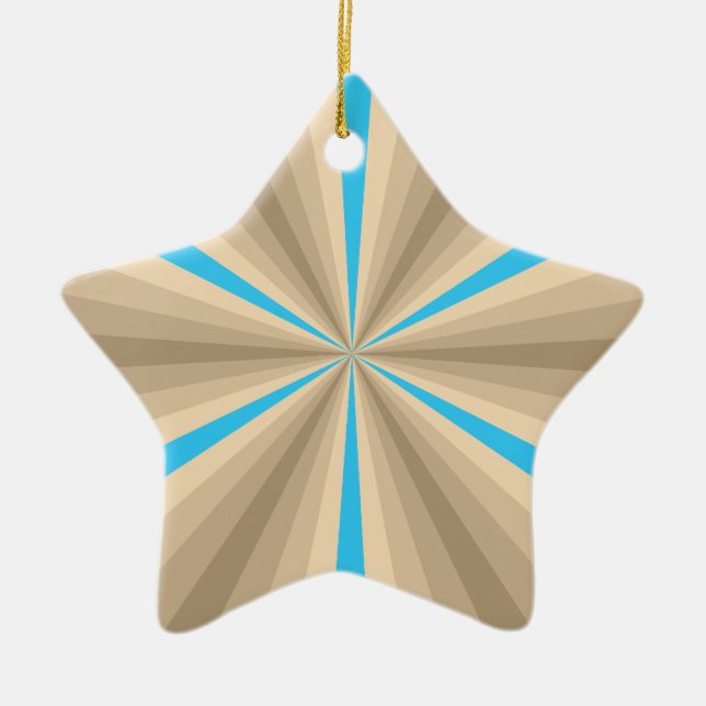 Étoile En Céramique Ornement d'illusion d'été (Devant)