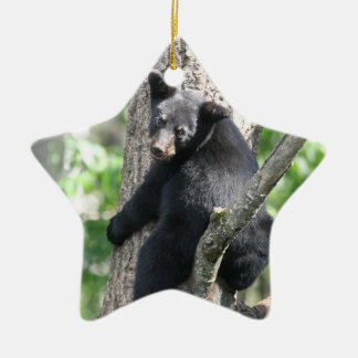 Étoile En Céramique ornement d'ours