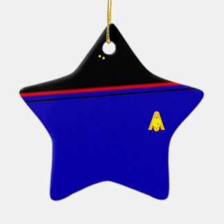 Étoile En Céramique Ornement rouge d'étoile bleue de salon de MoonBase