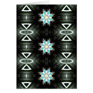 étoile en plumes bleues