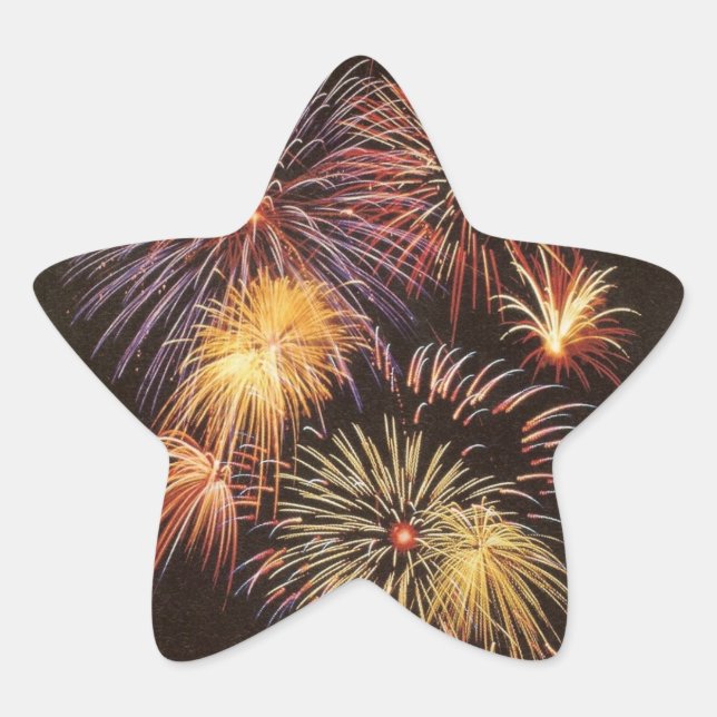 Étoile Fireworks - Sticker (Devant)