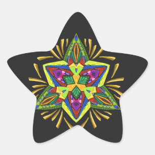 Étoile Flash psychédélique ~Christmas~ Sticker