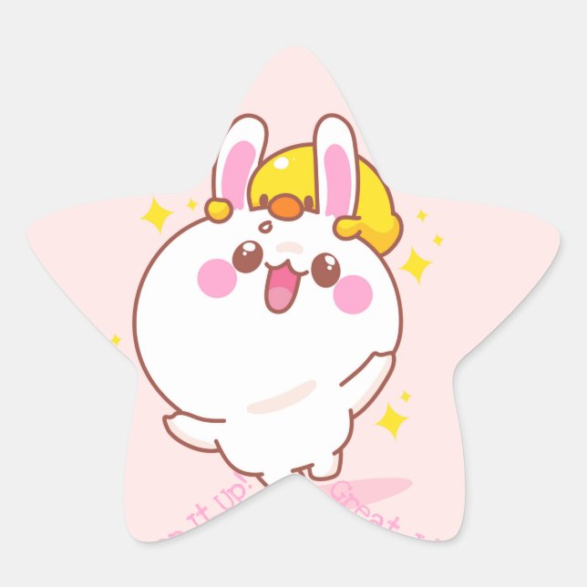 Étoile Grand Job Kawaii Star Sticker (Devant)