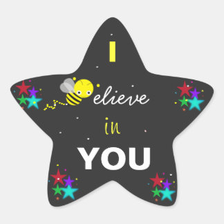 Étoile Je crois en toi Star Sticker