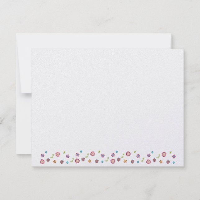 Étoile juive Fleur de David Bat mitzvah RSVP (Devant)