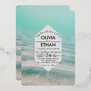 Etoile marine marine Mariage Foil Invitation