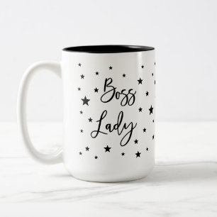 Étoile noire de la femme du patron tasse à café à