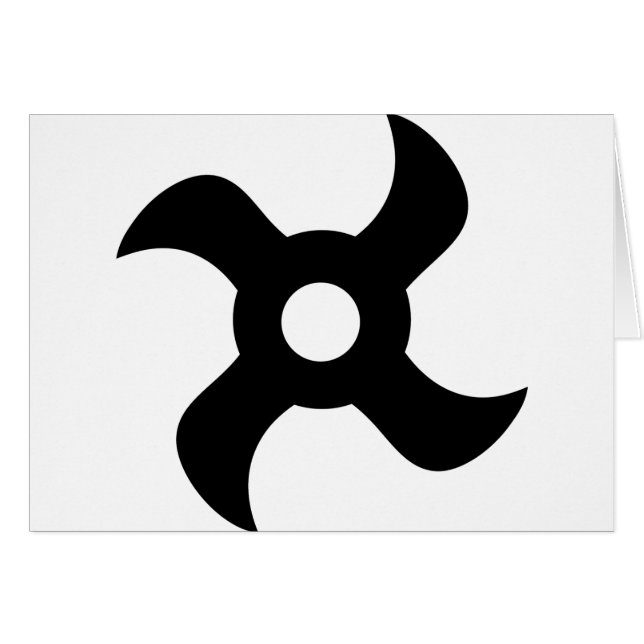 étoile noire de shuriken (Devant horizontal)