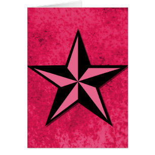 Étoile noire et rose