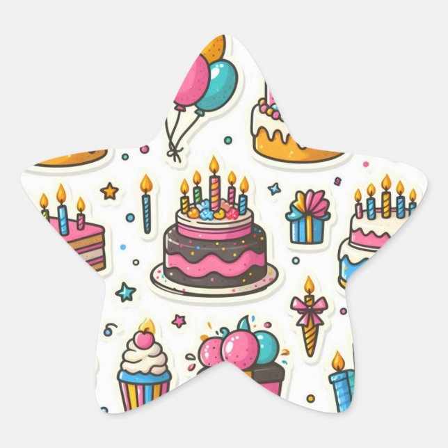 Étoile Pack Sticker Festival Anniversaire" (Devant)