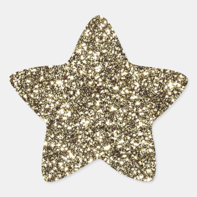 Étoile Parties scintillant d'or look élégant Sticker Star (Devant)