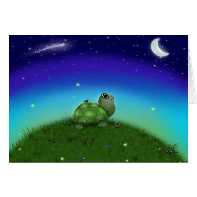 Étoile regardant la tortue fixement (Devant horizontal)