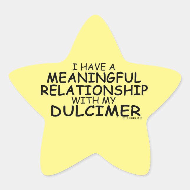 Étoile Relation significative Dulcimer Star Sticker (Devant)